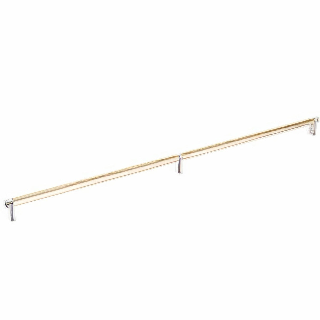 Emtek 84061.RECUS15.SMUS4 satin brass smooth cabinet bar