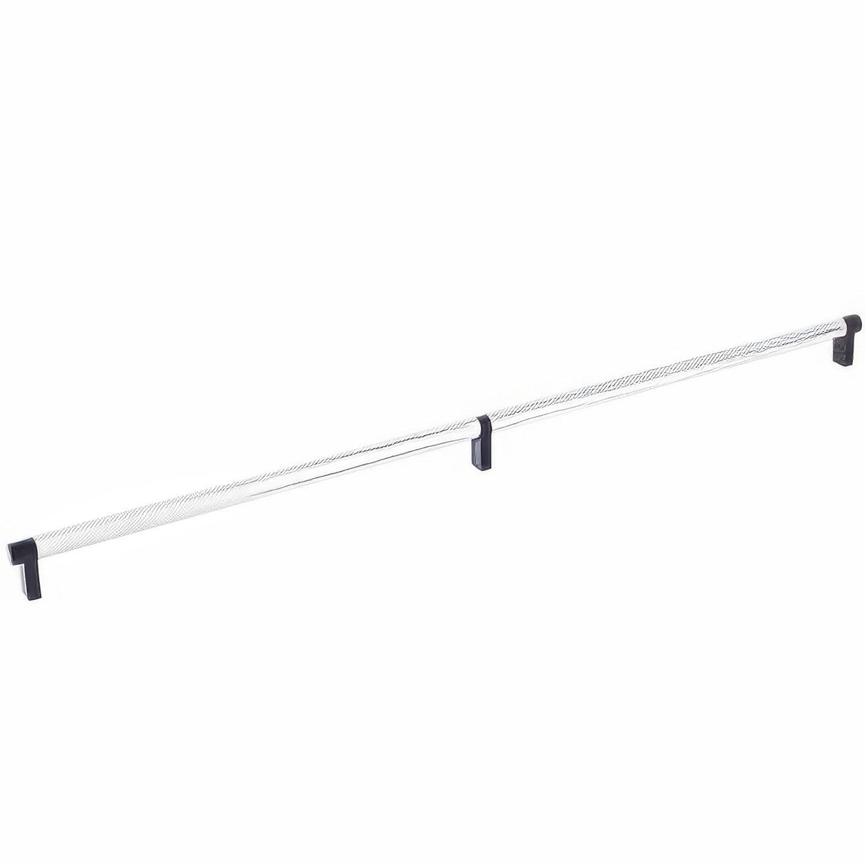 Emtek 84061.RECUS19.KNUS26 polished chrome knurled cabinet bar