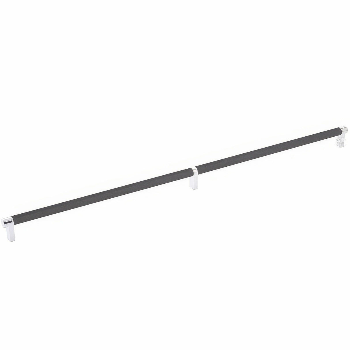 Emtek 84061.RECUS26.KNUS19 flat black knurled cabinet bar