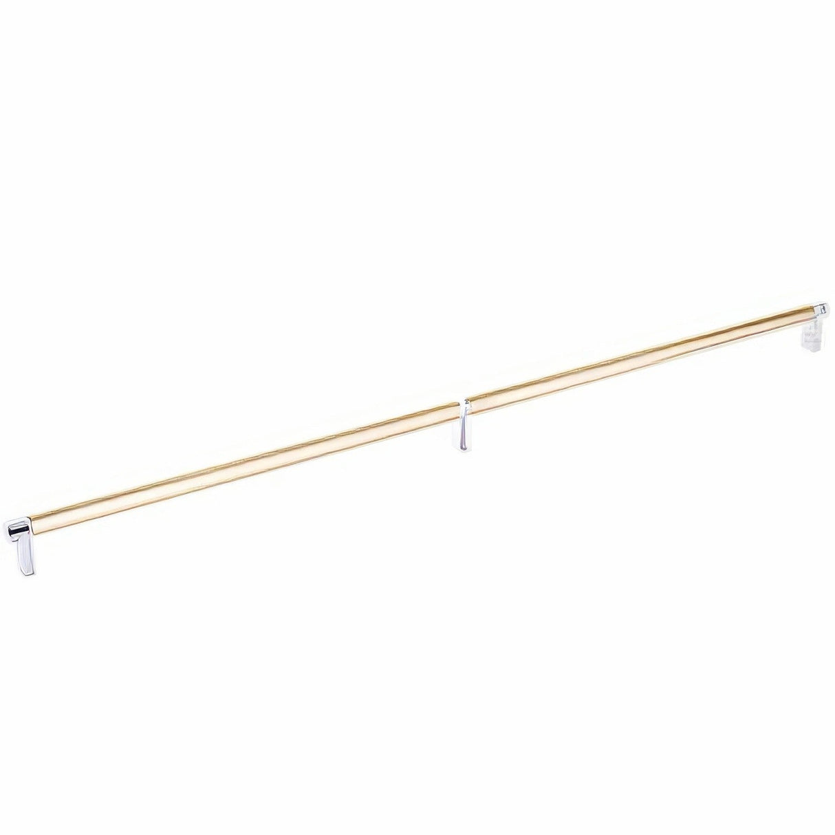Emtek 84061.RECUS26.SMUS4 satin brass smooth cabinet bar