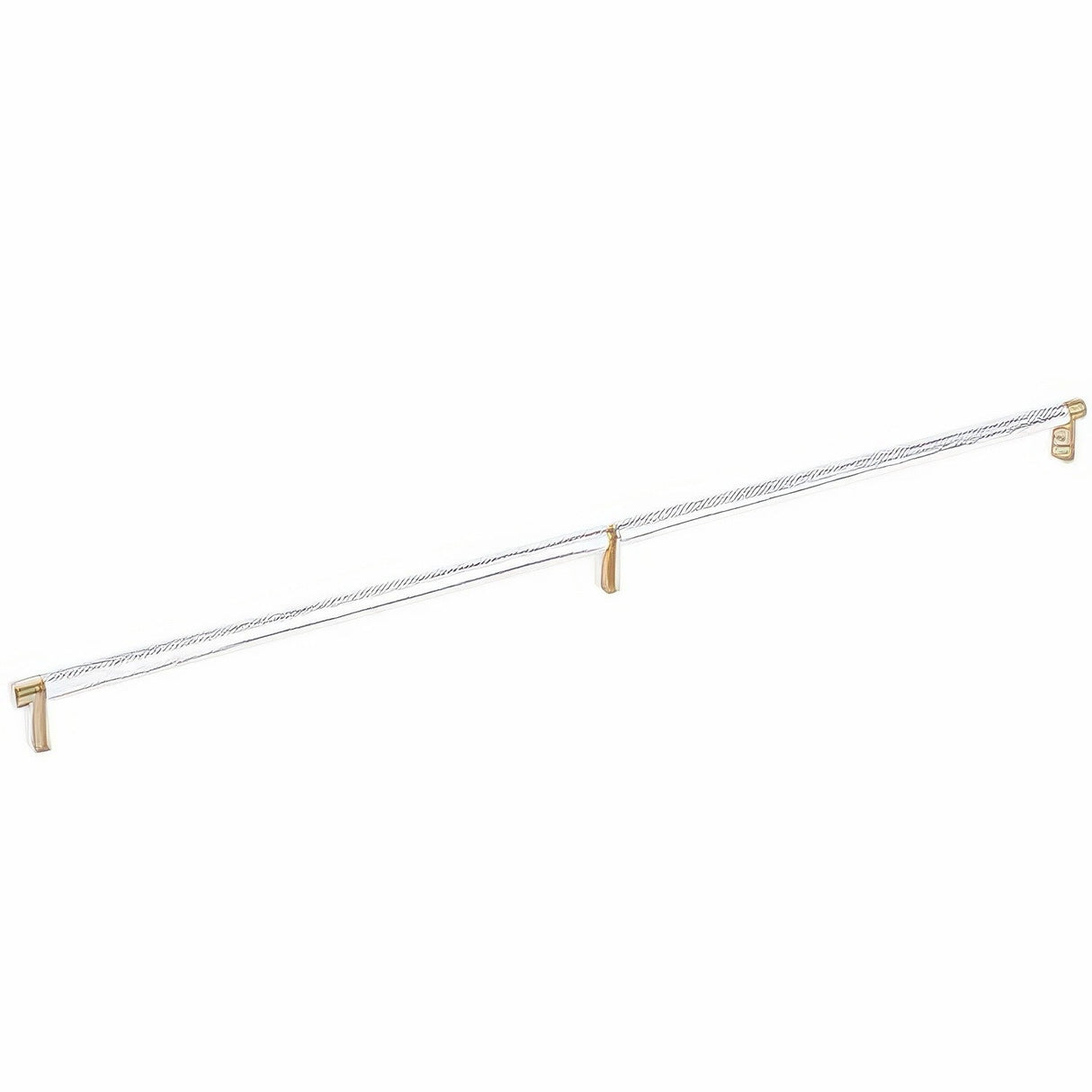 Emtek 84061.RECUS4.KNUS26 polished chrome knurled cabinet bar