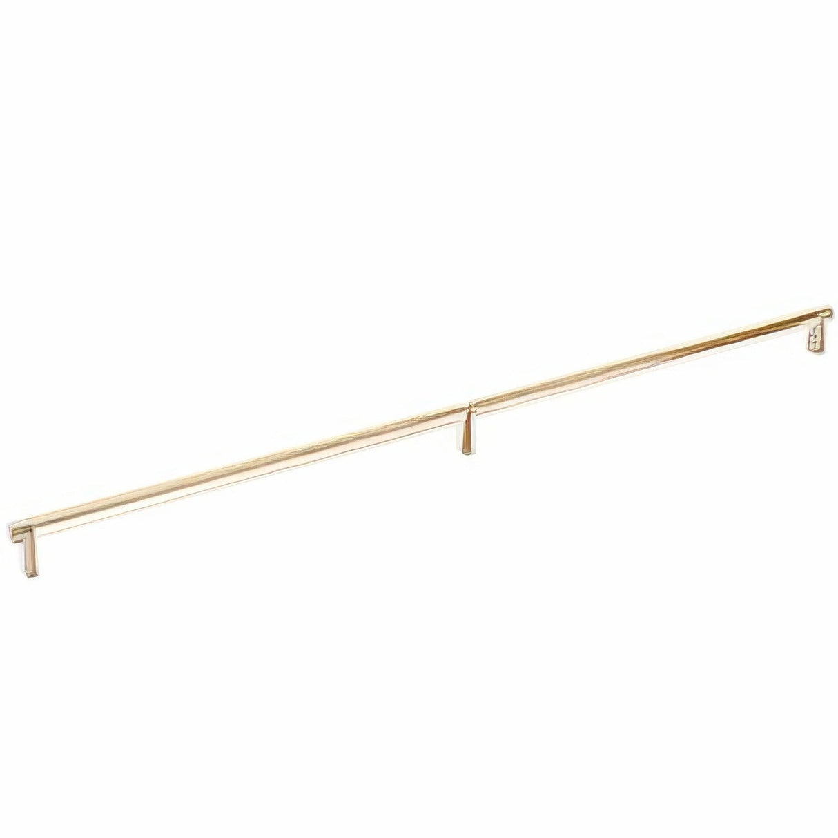 Emtek 84061.RECUS4.SMUS4 satin brass smooth cabinet bar