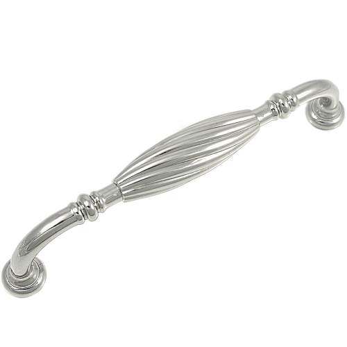 MNG Hardware 84128 841 5" French Twist Cabinet Pull Satin Nickel