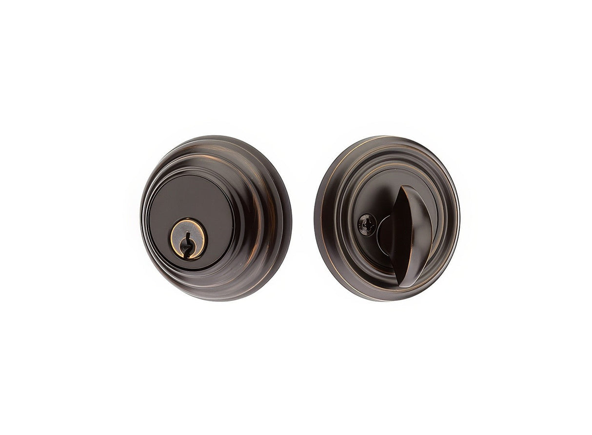 Emtek 8455US10B oil rubbed bronze single cylinder deadbolt