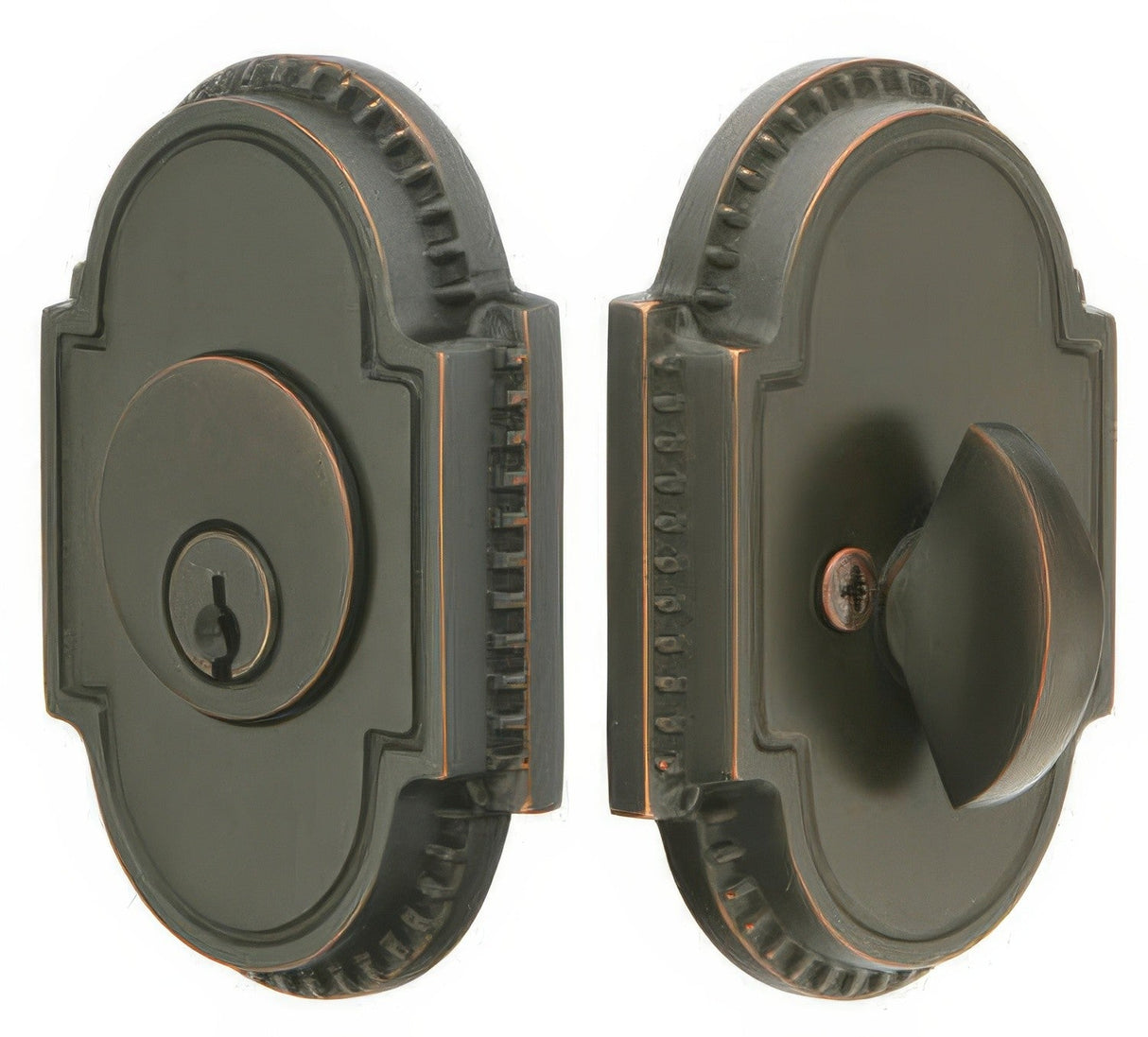 Emtek 8459US10B oil rubbed bronze single cylinder deadbolt