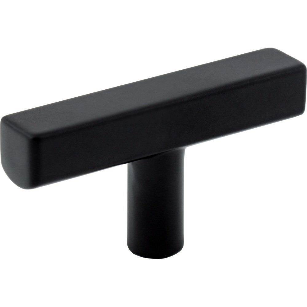 Jeffrey Alexander 845TL-MB matte black t shaped cabinet knob