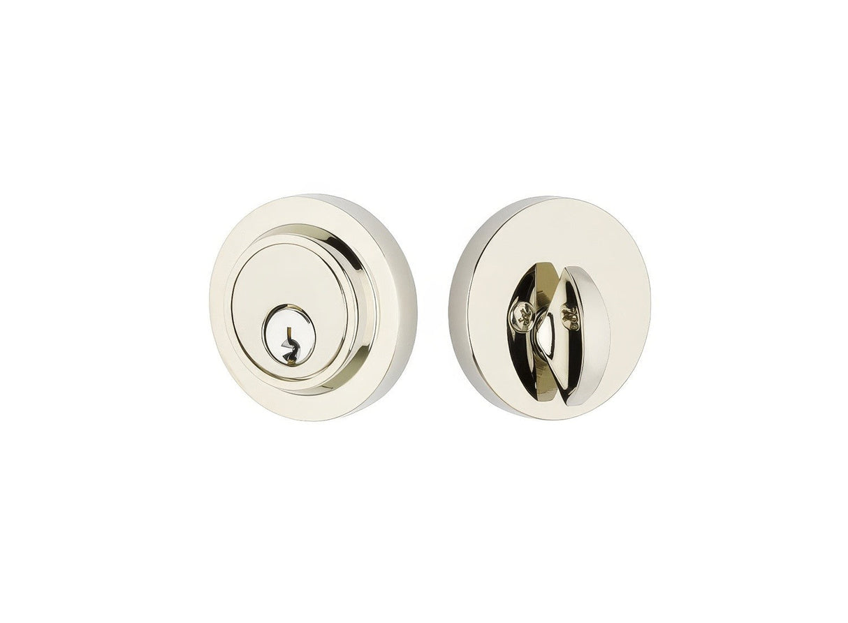 Emtek 8467US14 polished nickel single cylinder deadbolt