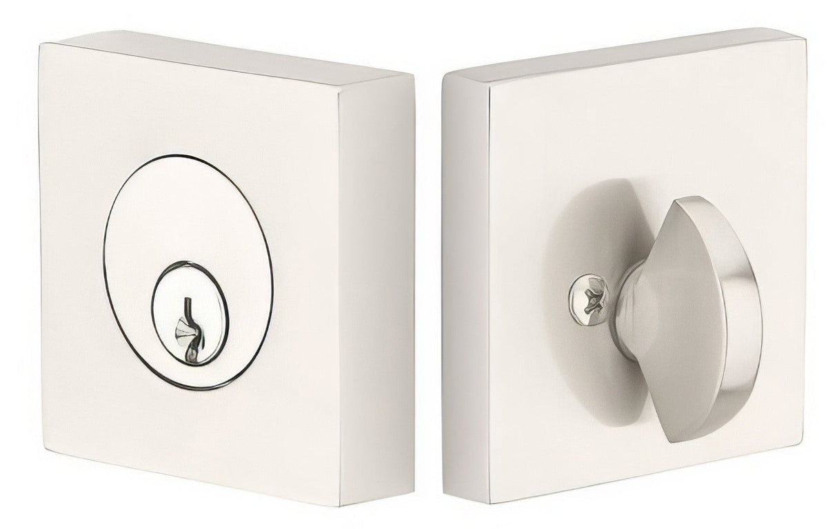 Emtek 8469US15 satin nickel single cylinder deadbolt