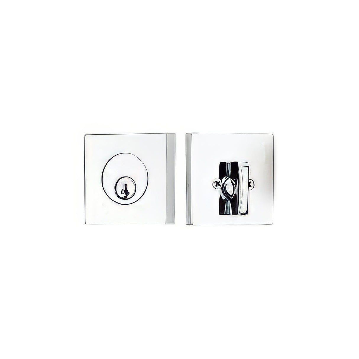 Emtek 8469US26 polished chrome single cylinder deadbolt