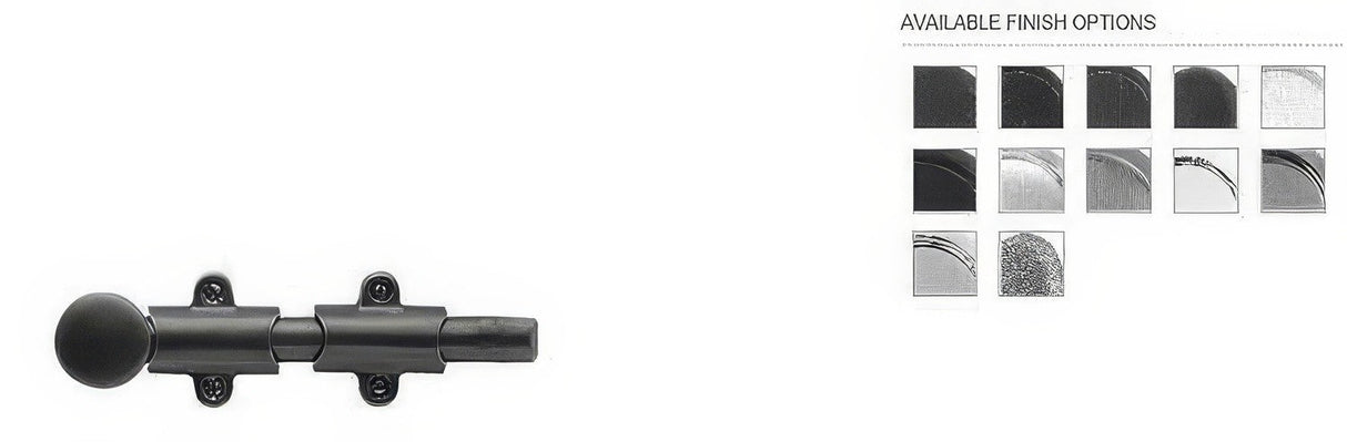 Emtek 8513MB Brass Modern, Classic Brass, Designer Brass surface bolt, additional view