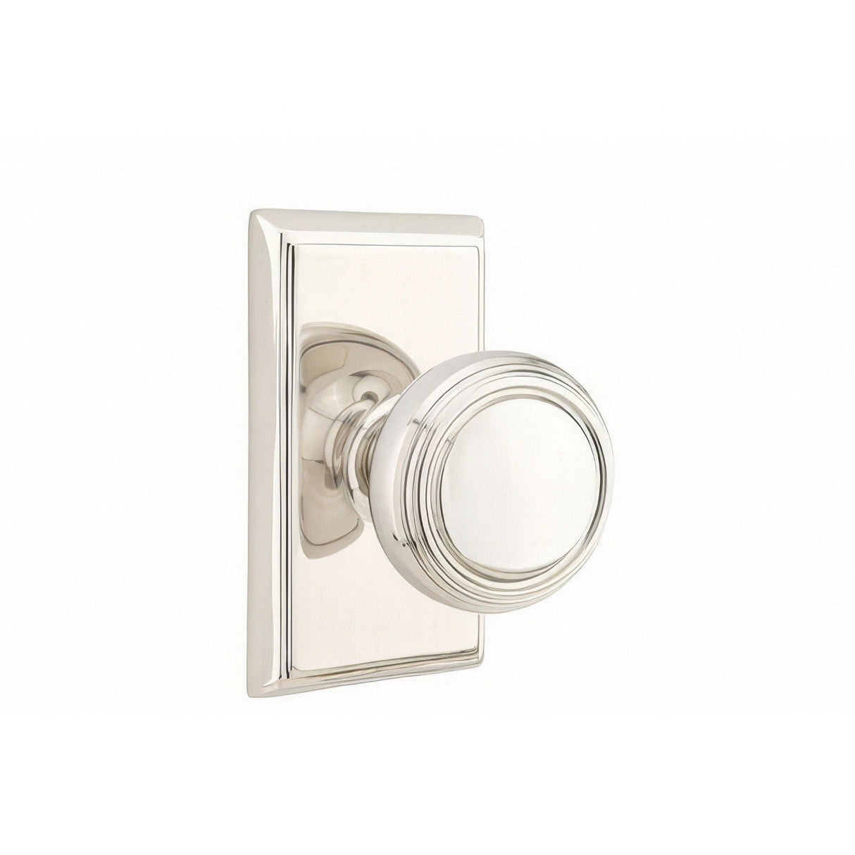Emtek 8521NWUS14 polished nickel lifetime dummy door knob