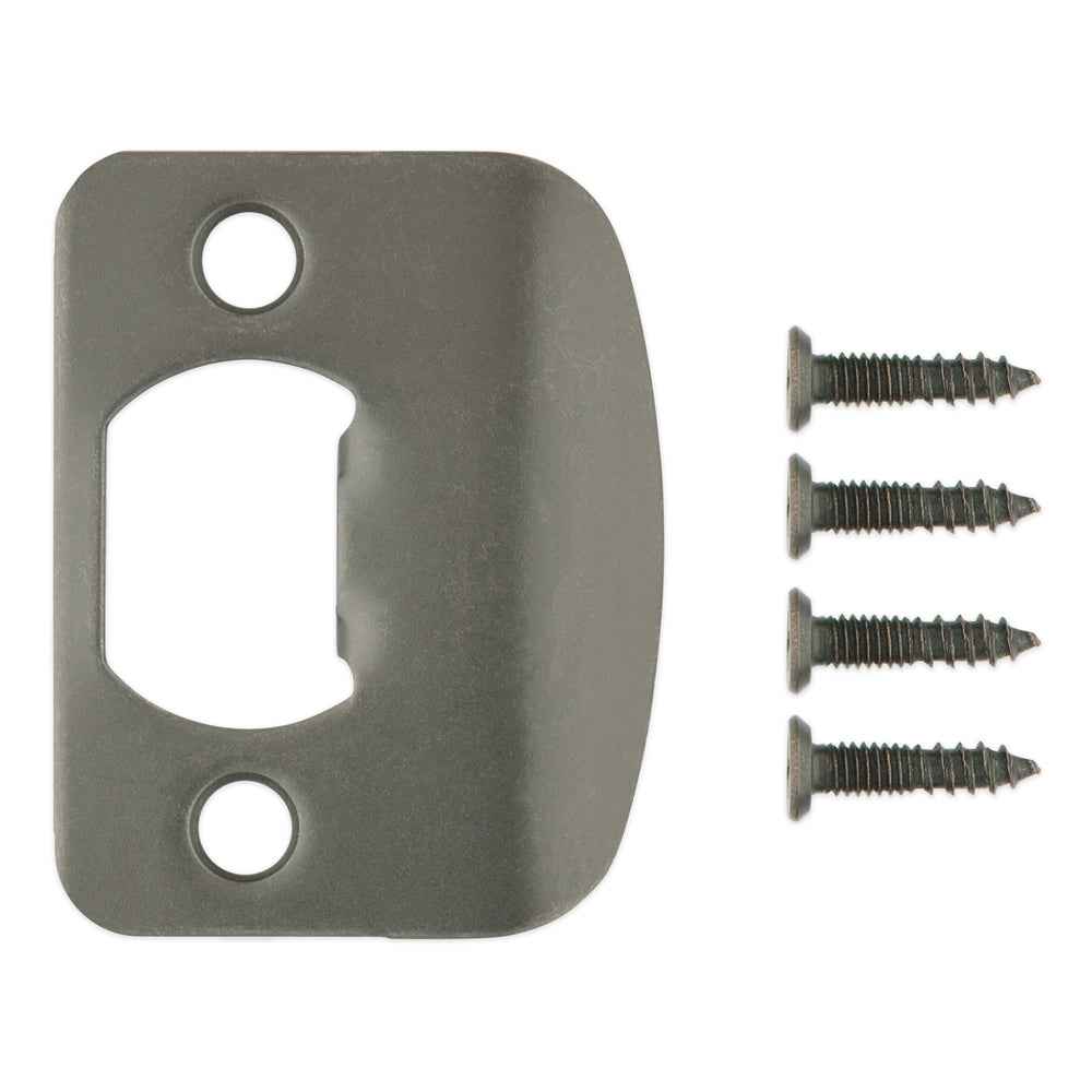 Kwikset 85303-0 Radius Corner Deadbolt Full Lip Strike in Satin Brass