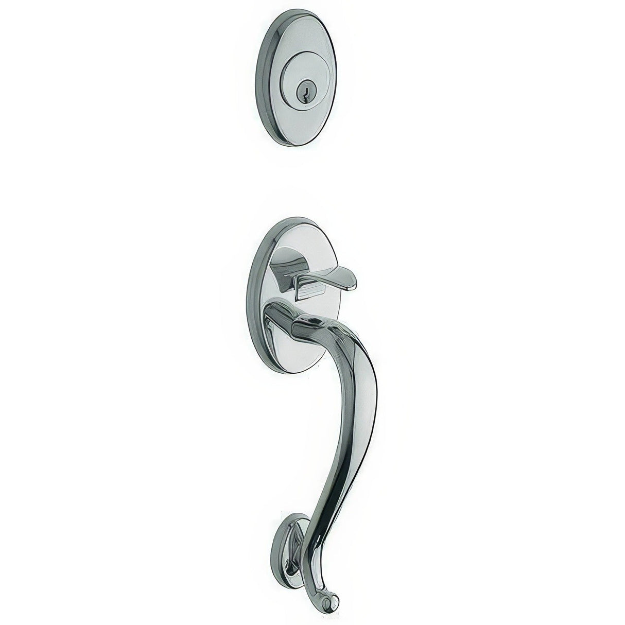 Baldwin 85315260RFD polished chrome dummy handleset