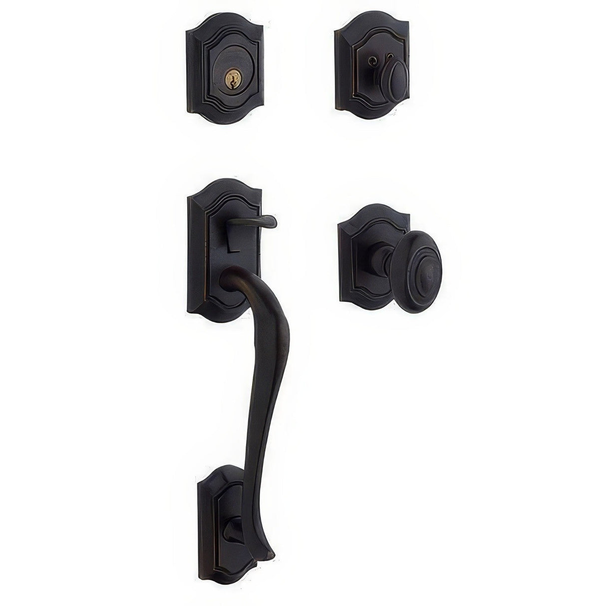 Baldwin 85327402FD distressed oil rubbed bronze dummy set
