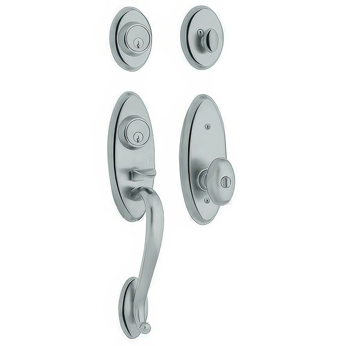 Baldwin 853452602FD polished chrome dummy handleset