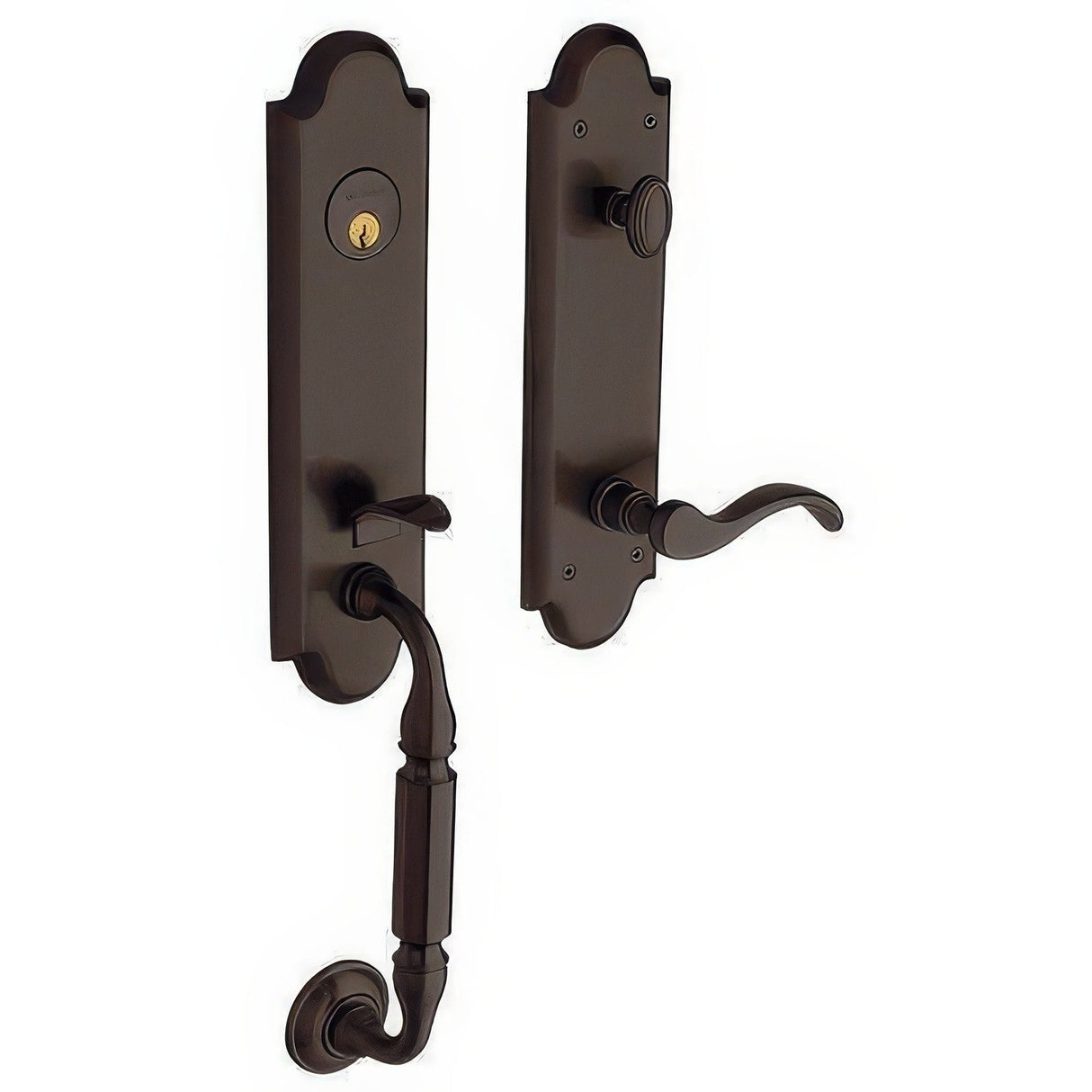Baldwin 85350112RFD venetian bronze dummy handleset