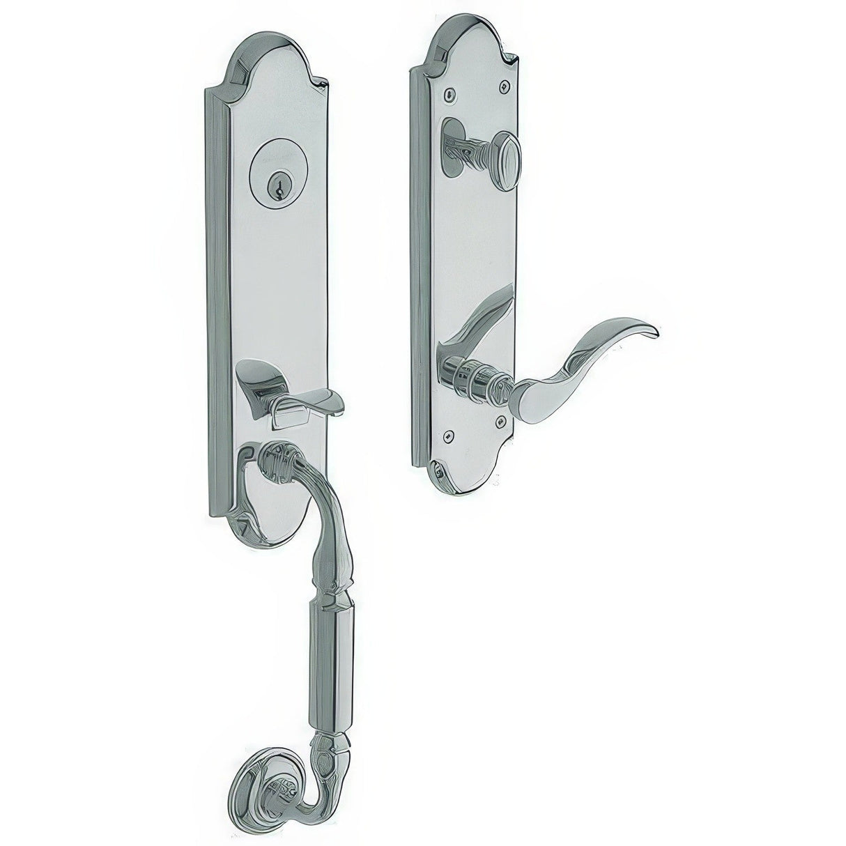 Baldwin 85350260RENT polished chrome single cylinder handleset