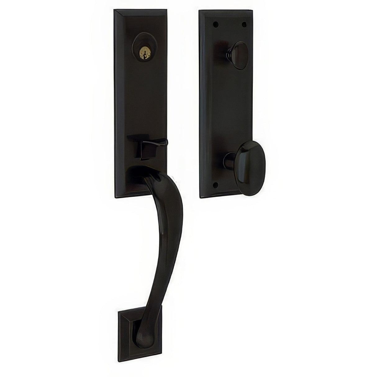 Baldwin 85352190FD satin black dummy set