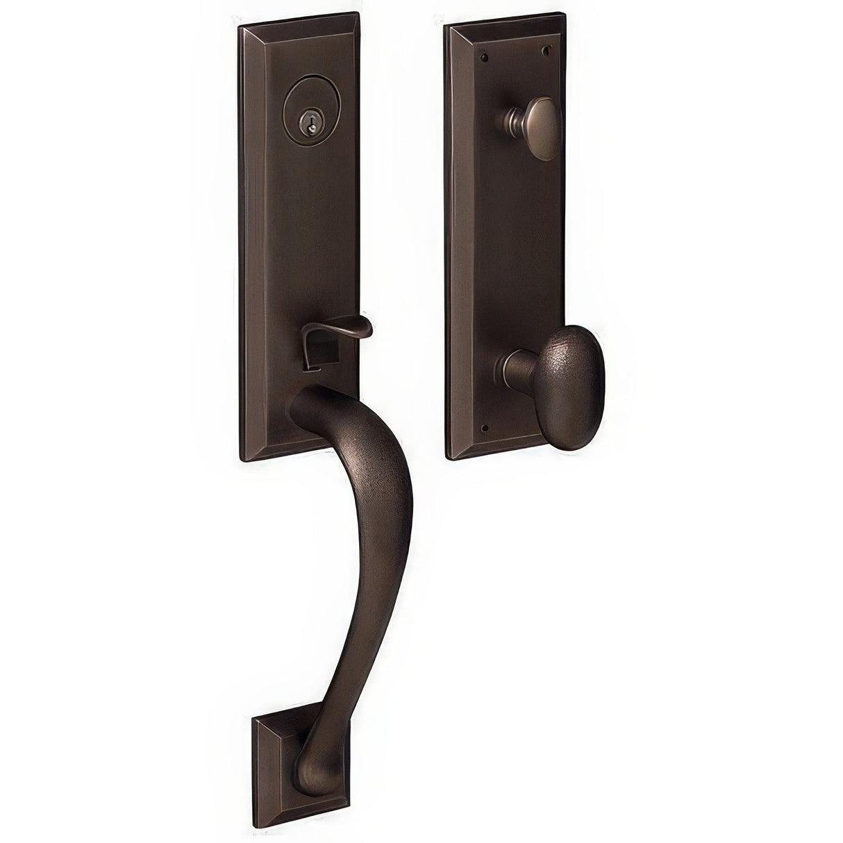 Baldwin 85352402FD distressed oil rubbed bronze dummy set