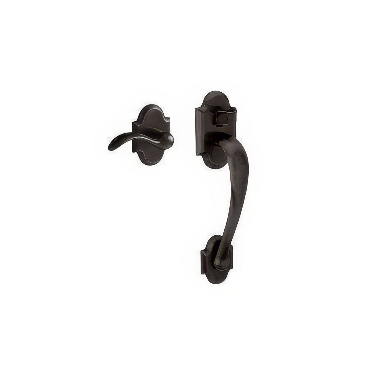 Baldwin 85353402ACRH distressed oil rubbed bronze electronic handleset