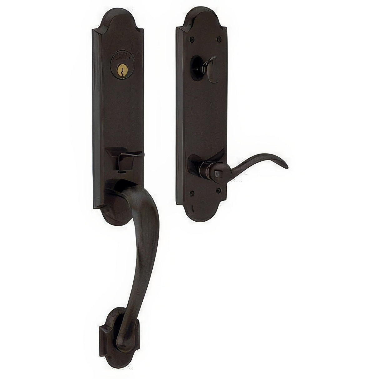 Baldwin 85354102RENT oil rubbed bronze single cylinder handleset