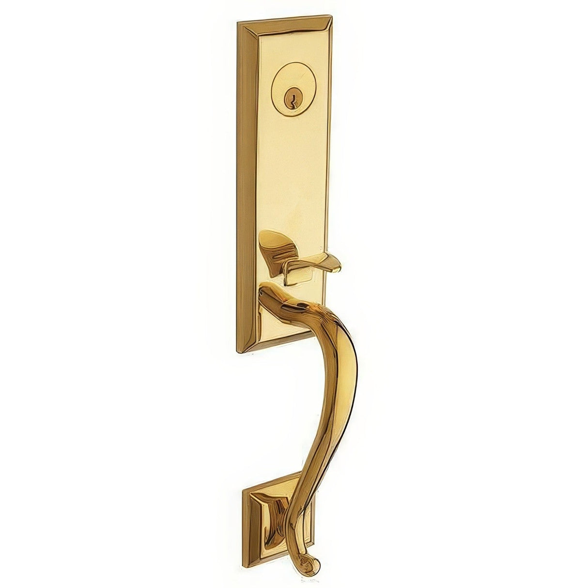Baldwin 85355003LFD lifetime polished brass dummy handleset
