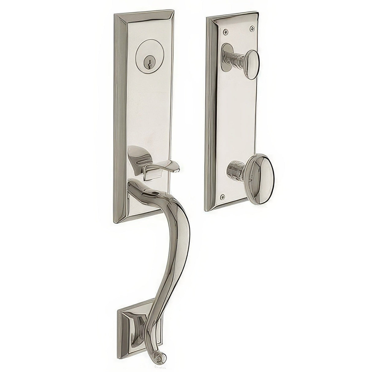 Baldwin 85355055RFD lifetime polished nickel dummy handleset
