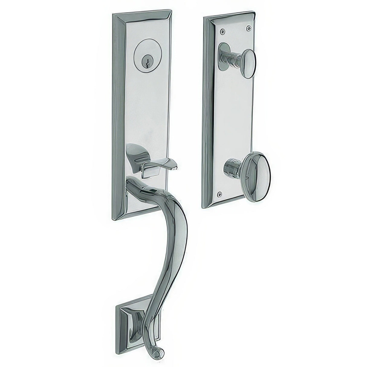 Baldwin 85355260RFD polished chrome dummy handleset