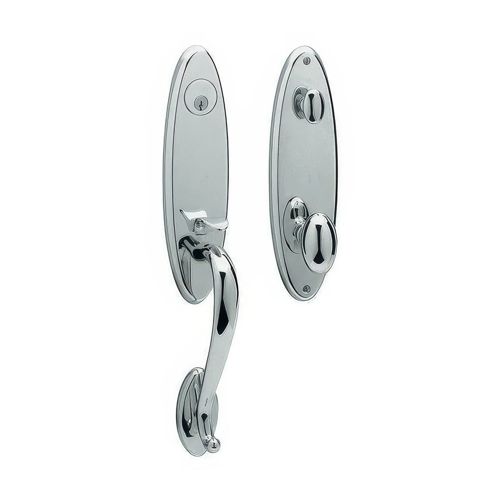 Baldwin 85360260FD polished chrome dummy handleset