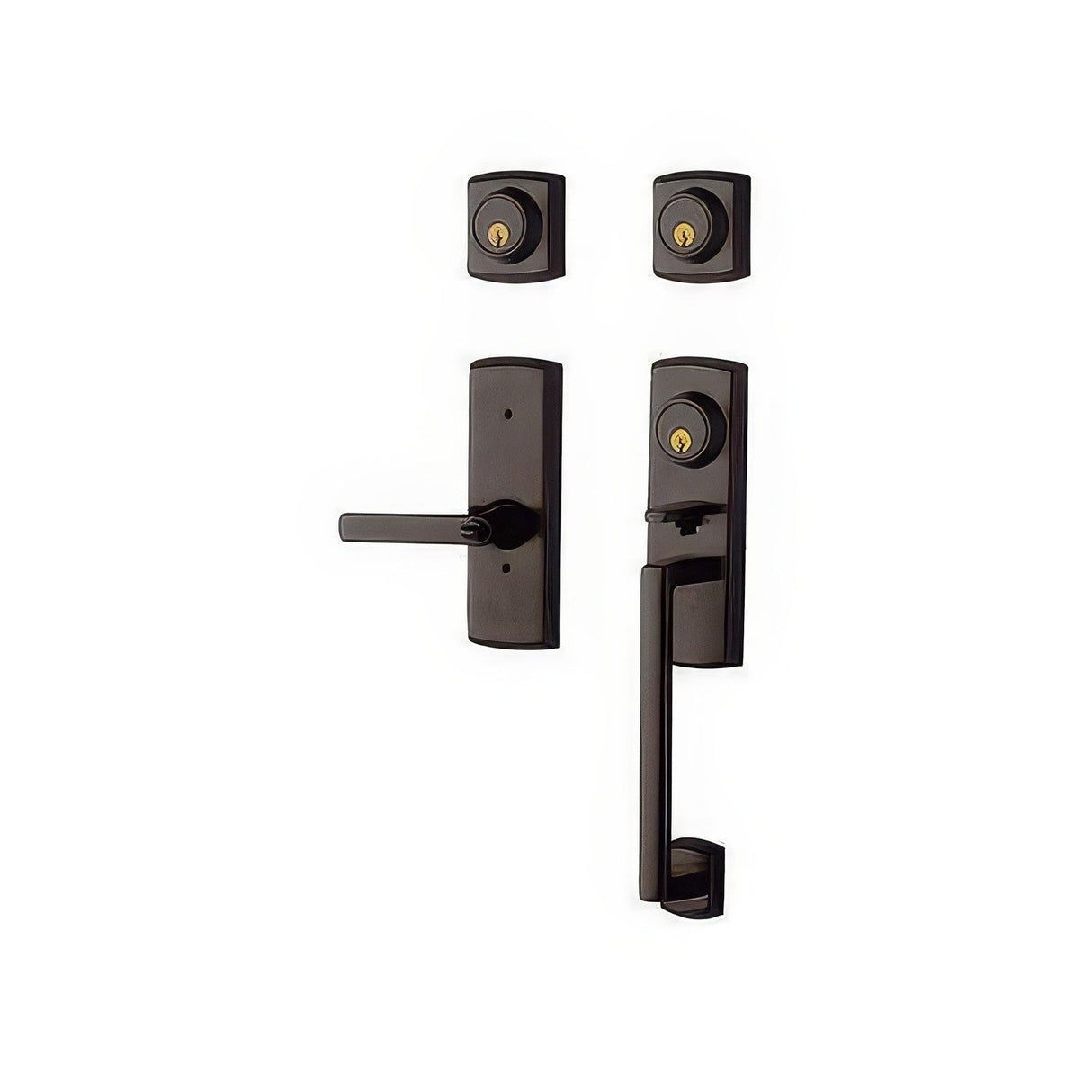 Baldwin 853851122DCR venetian bronze double cylinder handleset