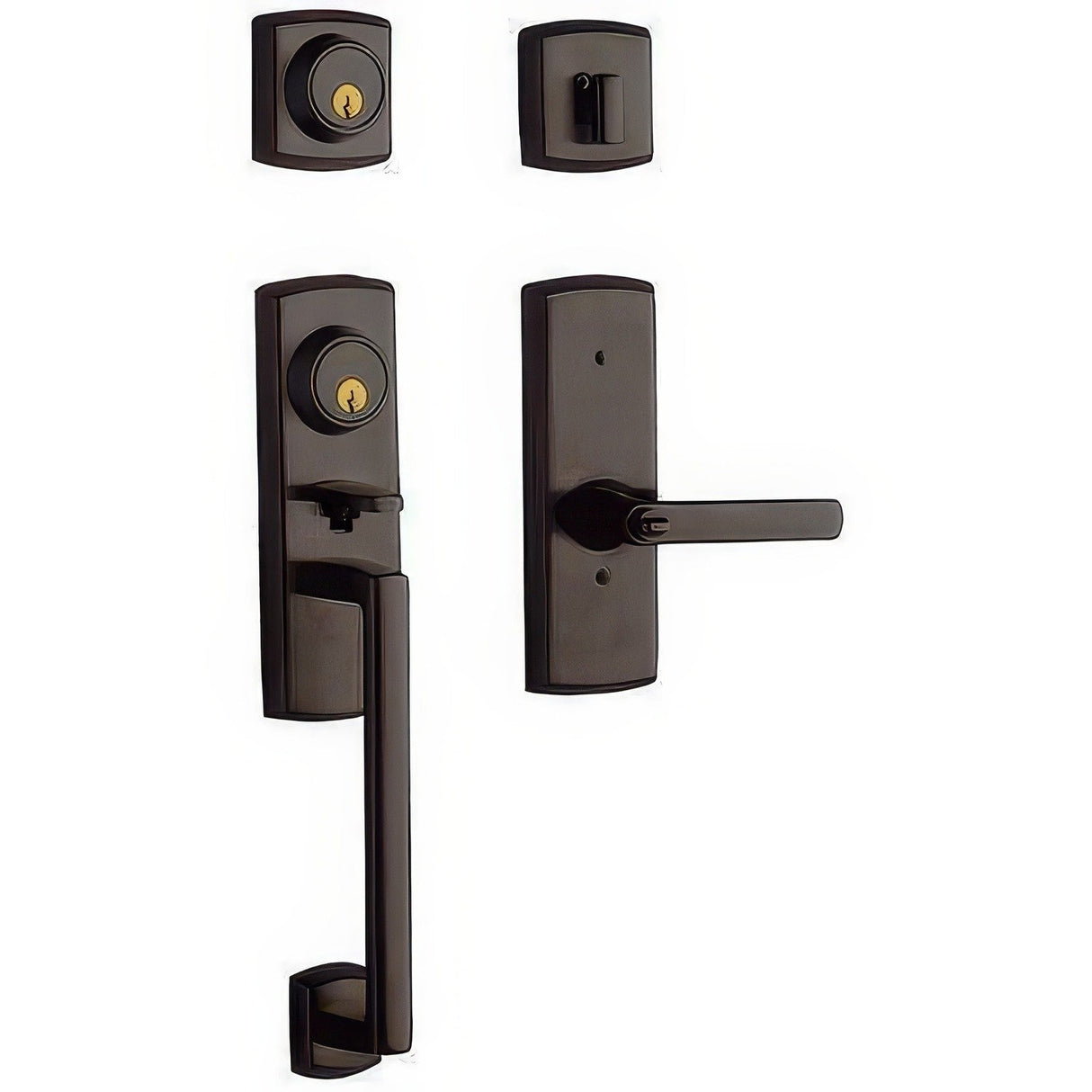 Baldwin 853851122RH venetian bronze single cylinder handleset