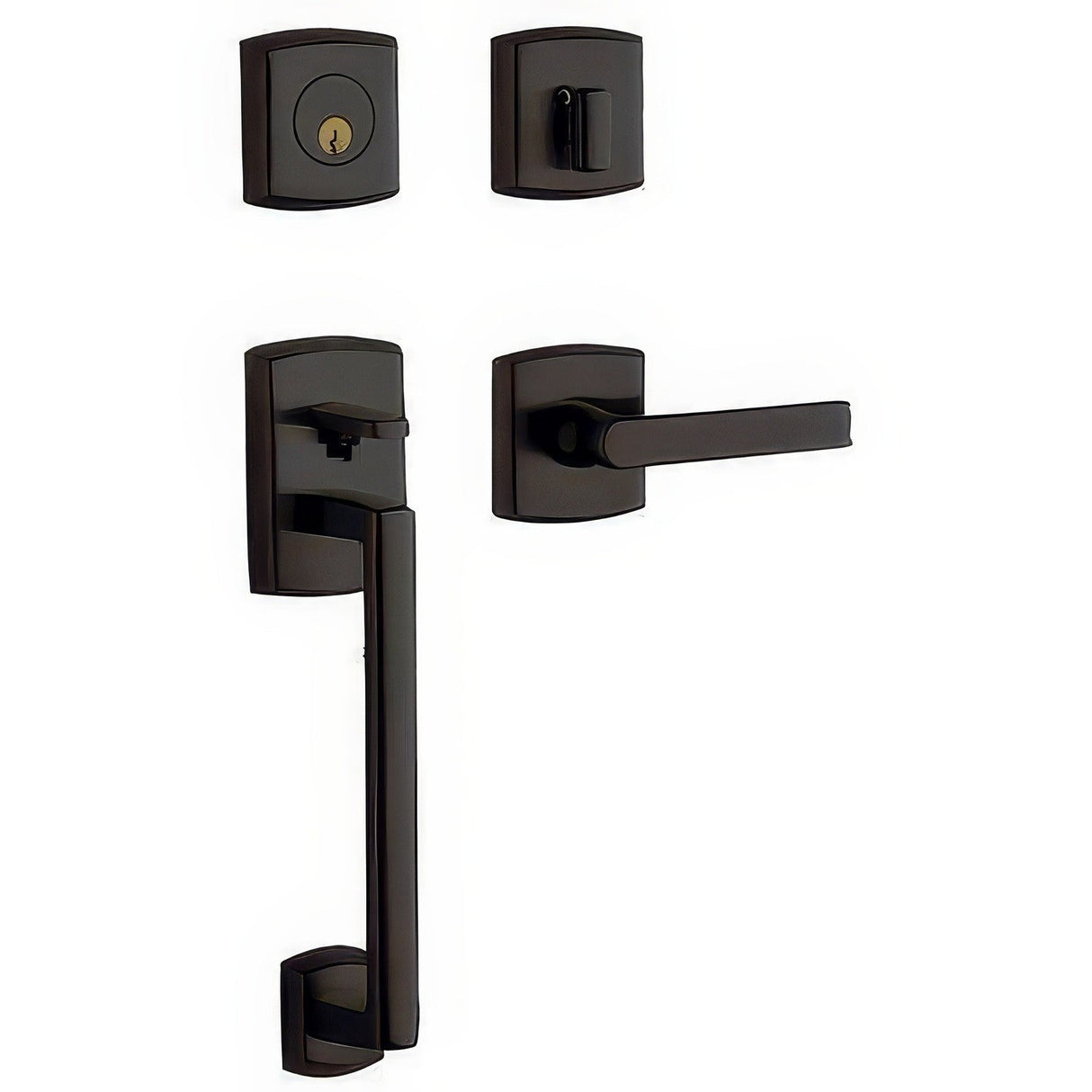 Baldwin 85386102LFD oil rubbed bronze dummy handleset