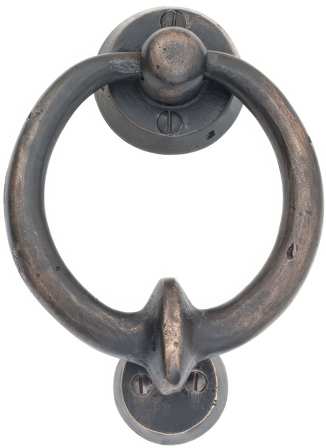 Emtek 86060MB Lost Wax / Tuscany Bronze, Sandcast Bronze door knocker, additional view