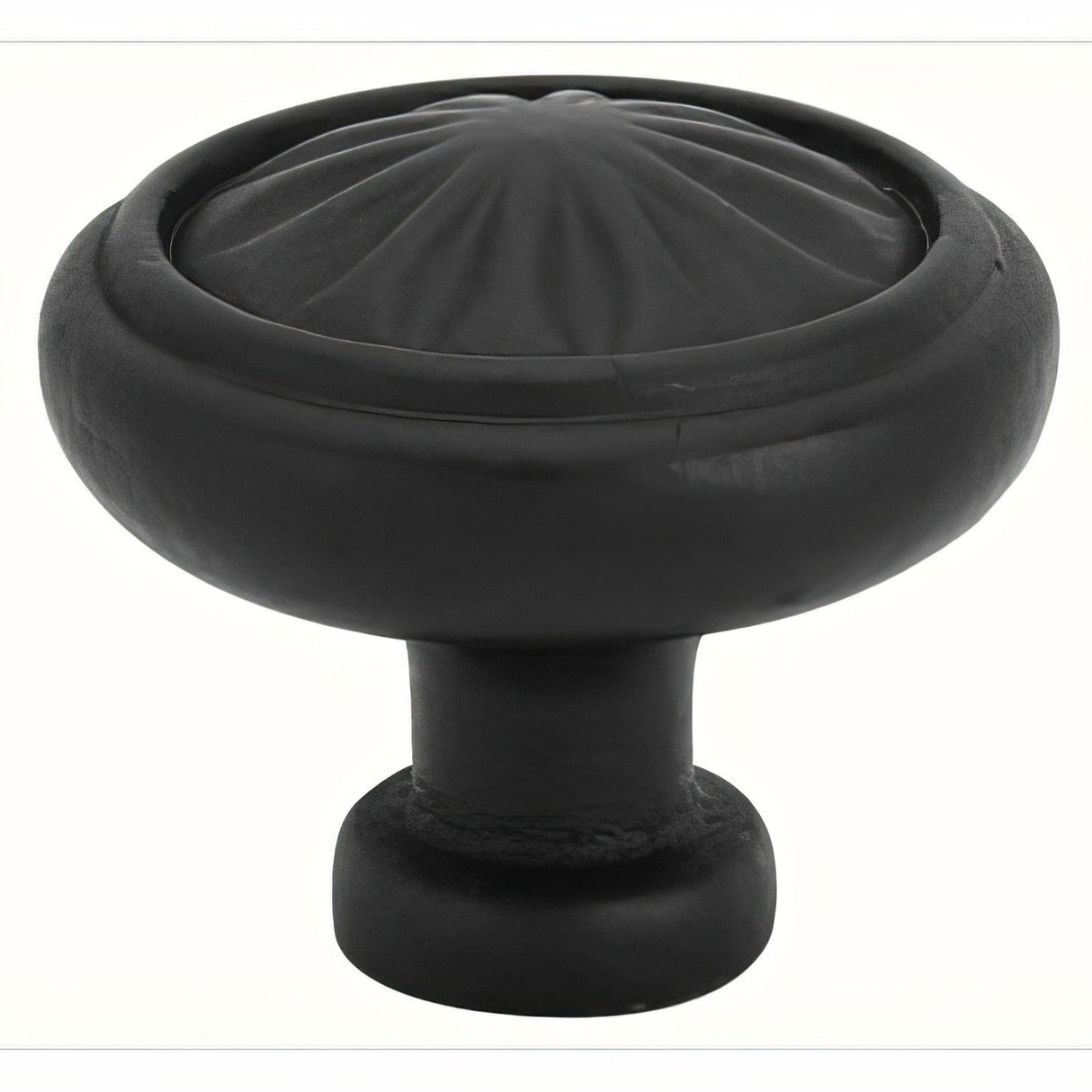 Emtek 86091FB flat black cabinet knob