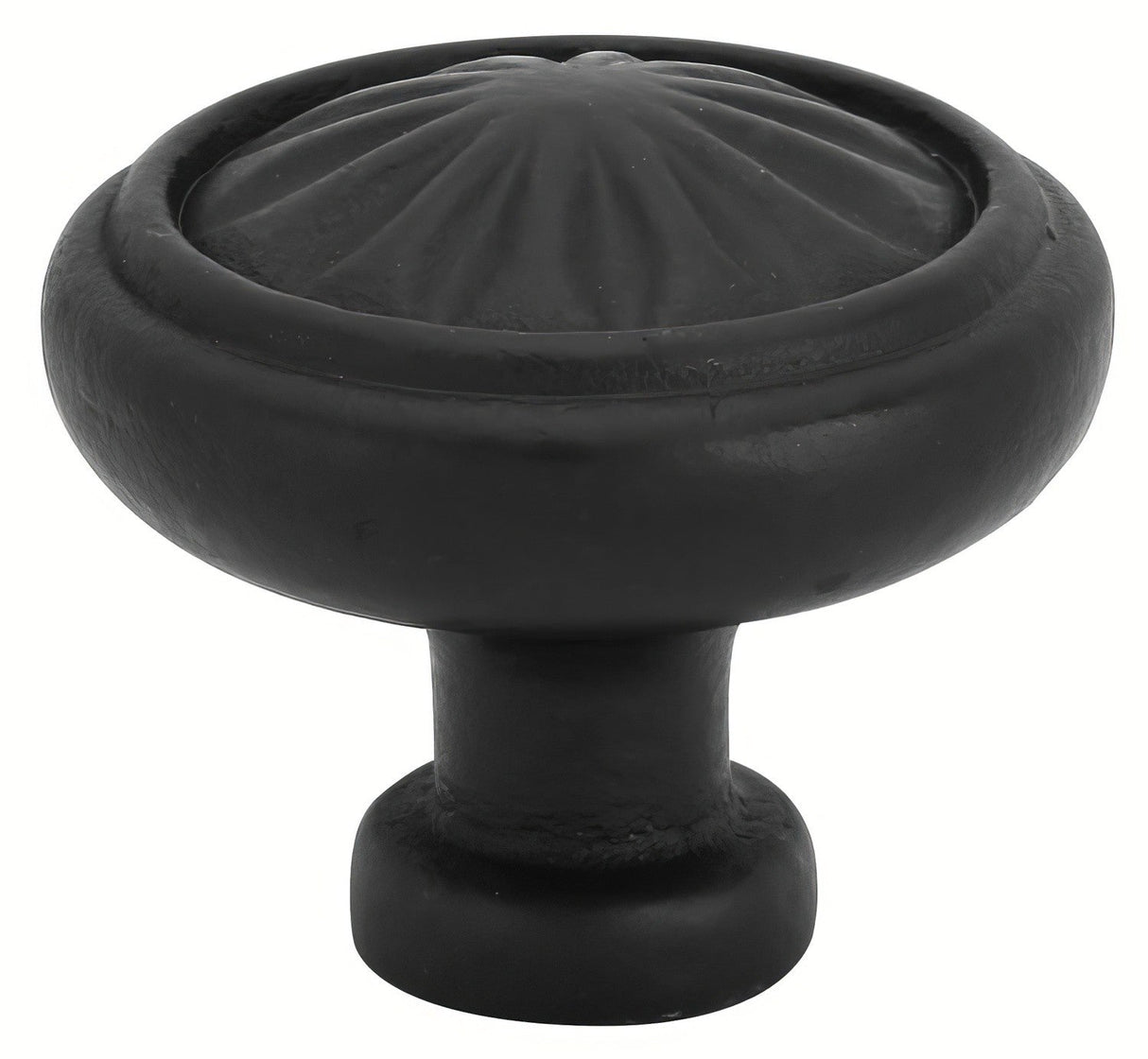 Emtek 86116FB flat black cabinet knob