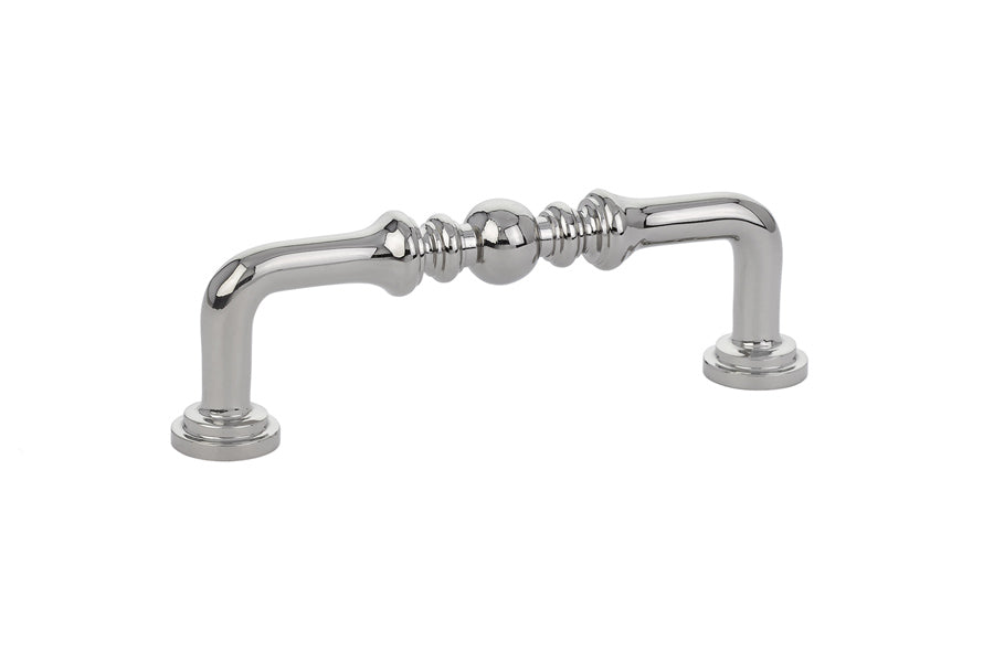 Emtek 86129US14 Spindle Cabinet Pull with 3-1/2" Center To Center Polished Nickel Lifetime Finish
