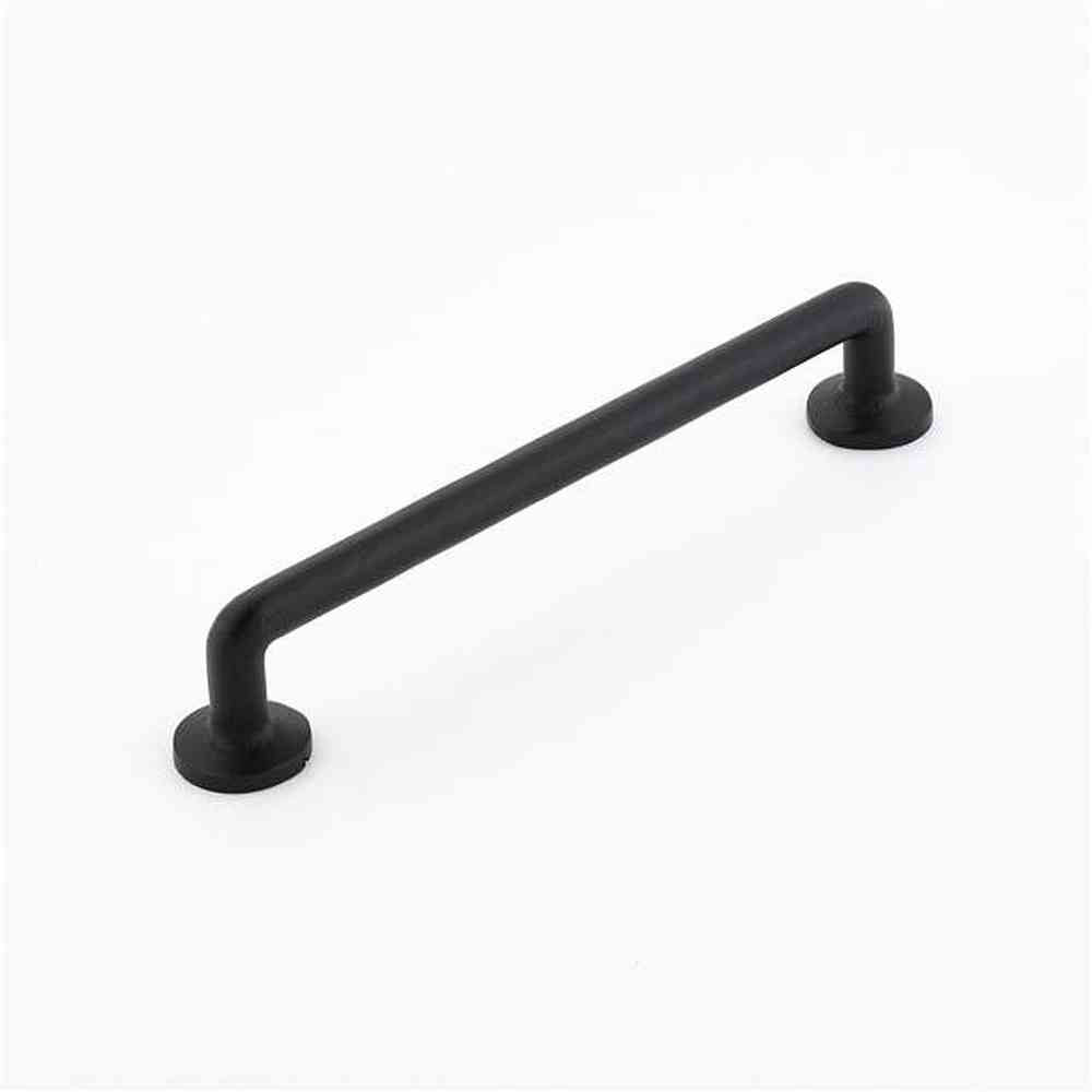 Emtek Rod Cabinet Pull with 6" Center To Center in Flat Black Bronze