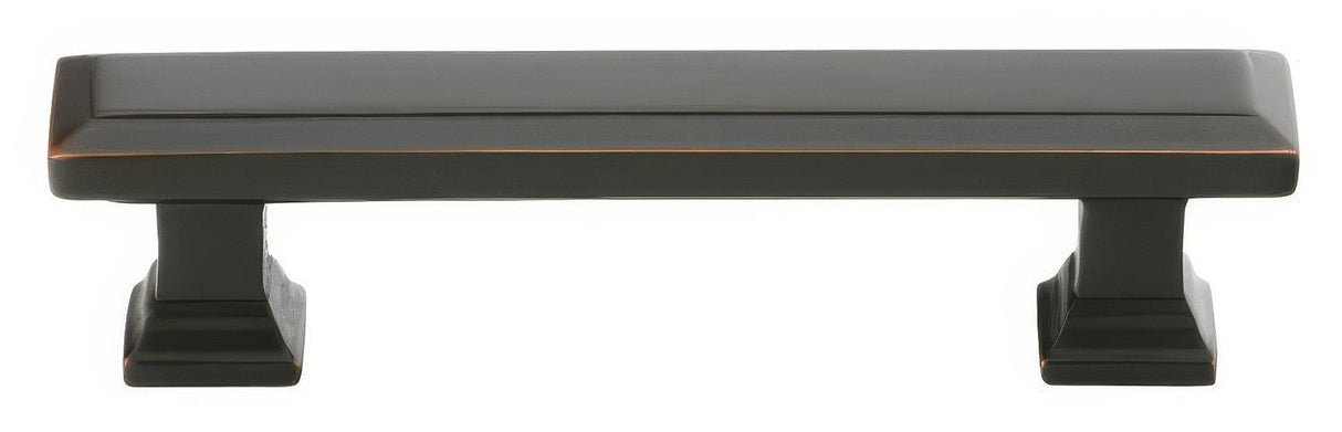 Emtek 86302US10B oil rubbed bronze rectangular cabinet pull