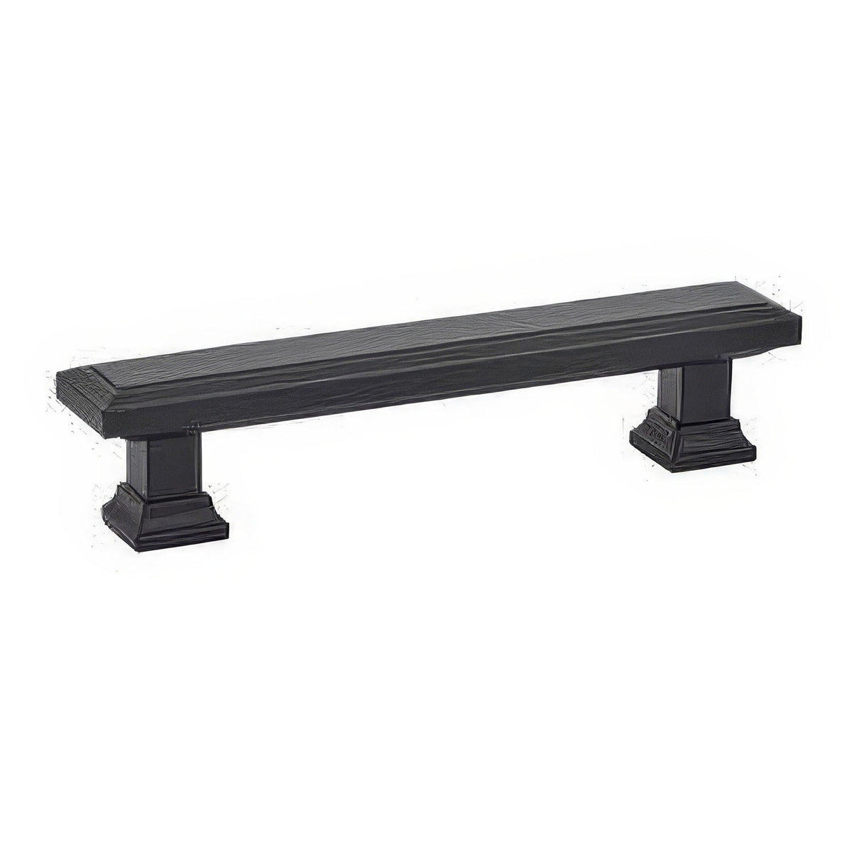 Emtek 86302US19 flat black rectangular cabinet pull
