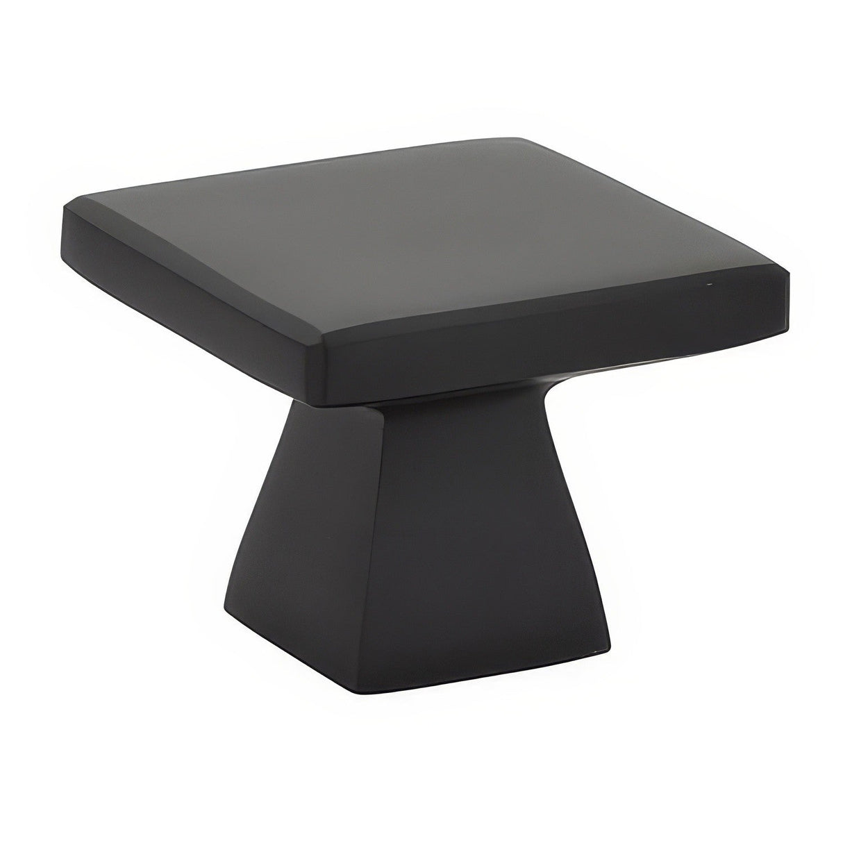Emtek 86319US19 flat black cabinet knob