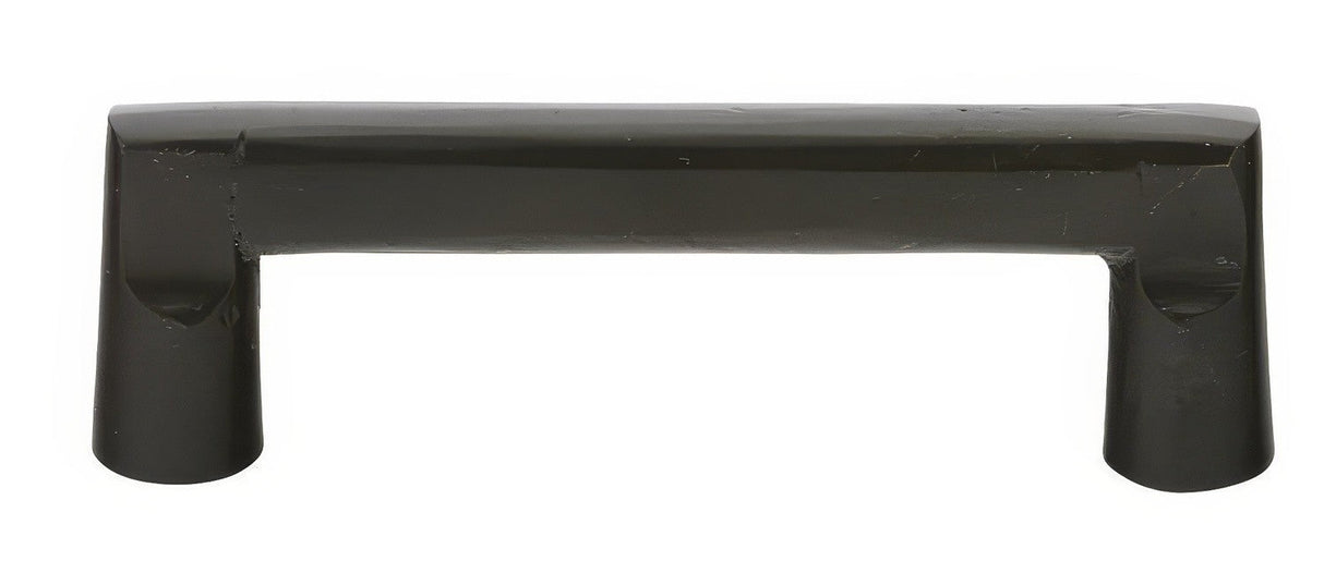 Emtek 86333FB Sandcast Bronze cabinet rail pull in polished brass, additional view