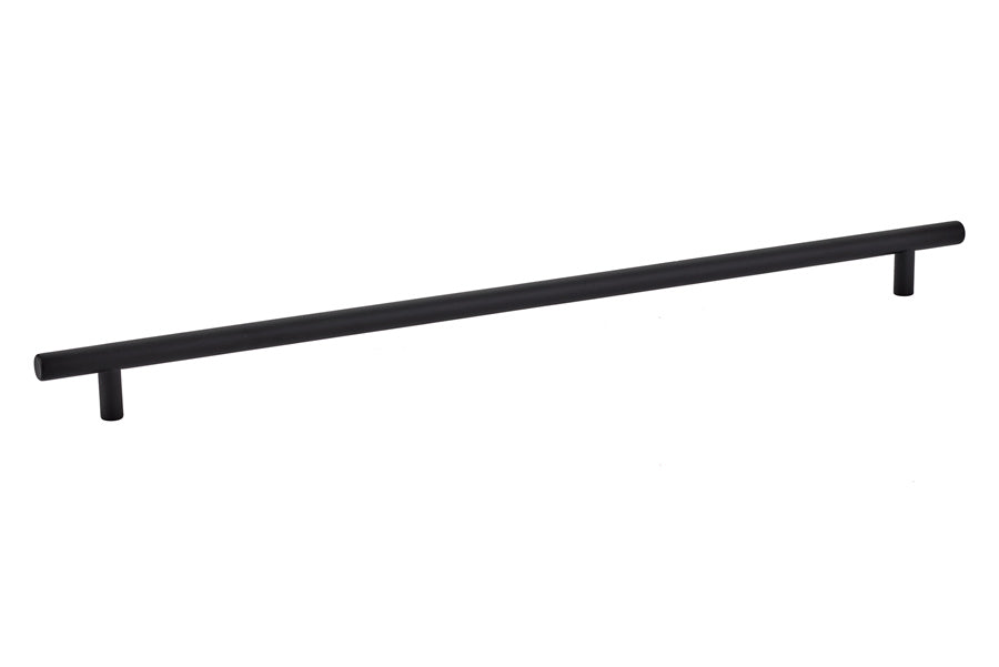 Emtek 86366US19 Brass Bar Cabinet Pull 16" Center to Center Flat Black Finish