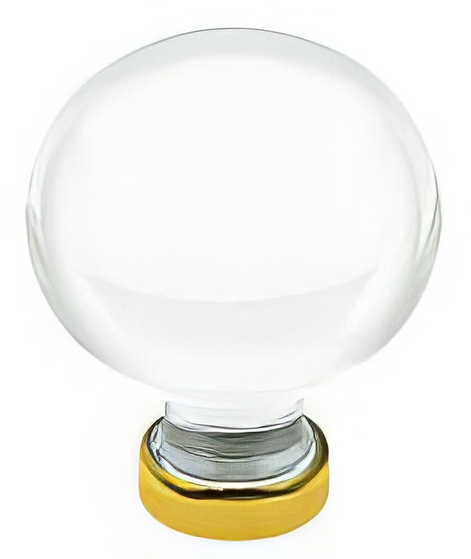 Emtek 86395US3 polished brass cabinet knob