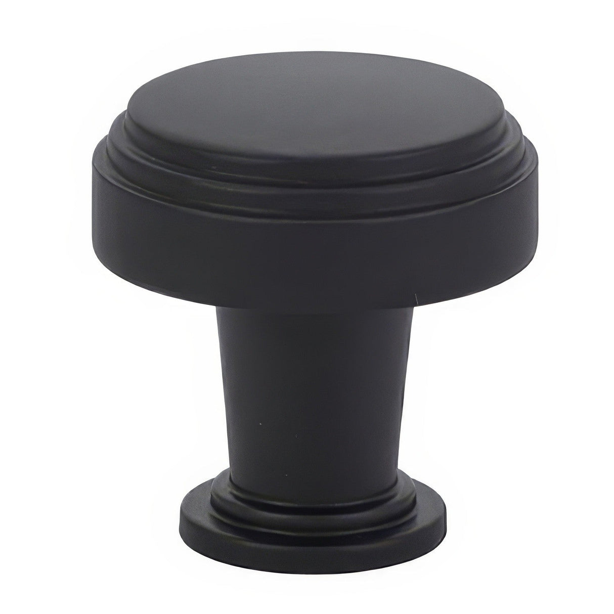 Emtek 86432US19 flat black cabinet knob