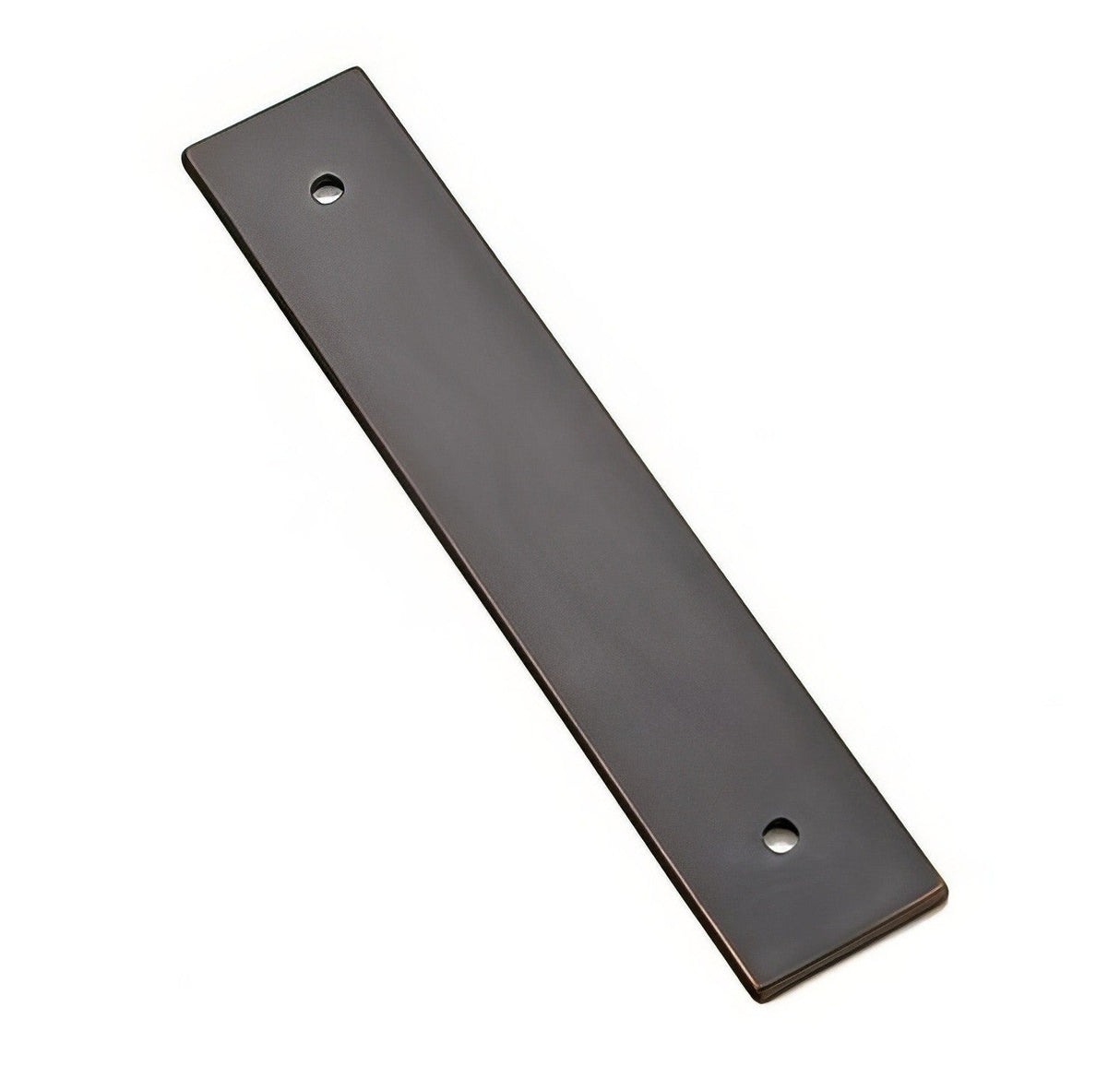 Emtek 86435US Art Deco 4" Rectangular Designer Brass Cabinet Knob Back Plate