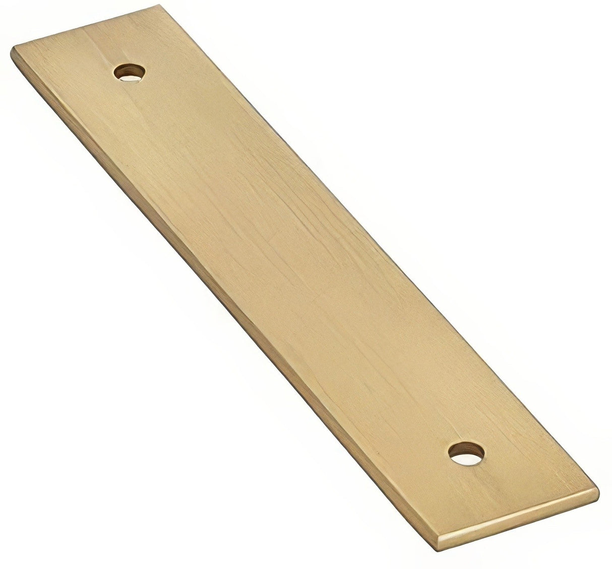 Emtek 86435US Art Deco 4" Rectangular Designer Brass Cabinet Knob Back Plate