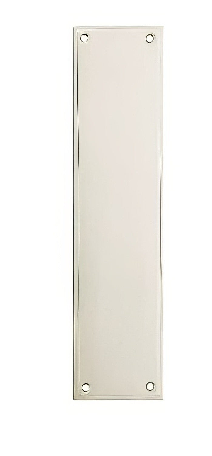 Emtek 86436US15 Brass Modern push plate in satin stainless, additional view