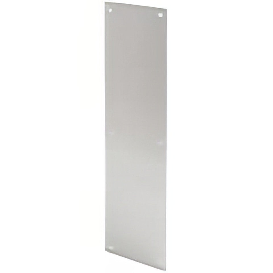 Emtek 86436US26 Brass Modern push plate in satin stainless, additional view