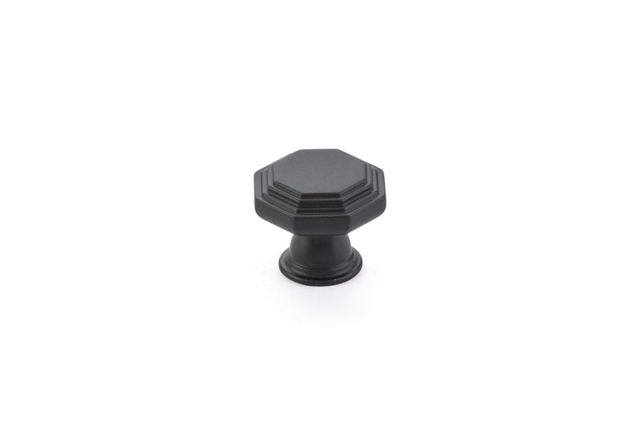 Emtek 86465US19 Midvale 1-1/4" Cabinet Knob Flat Black Finish