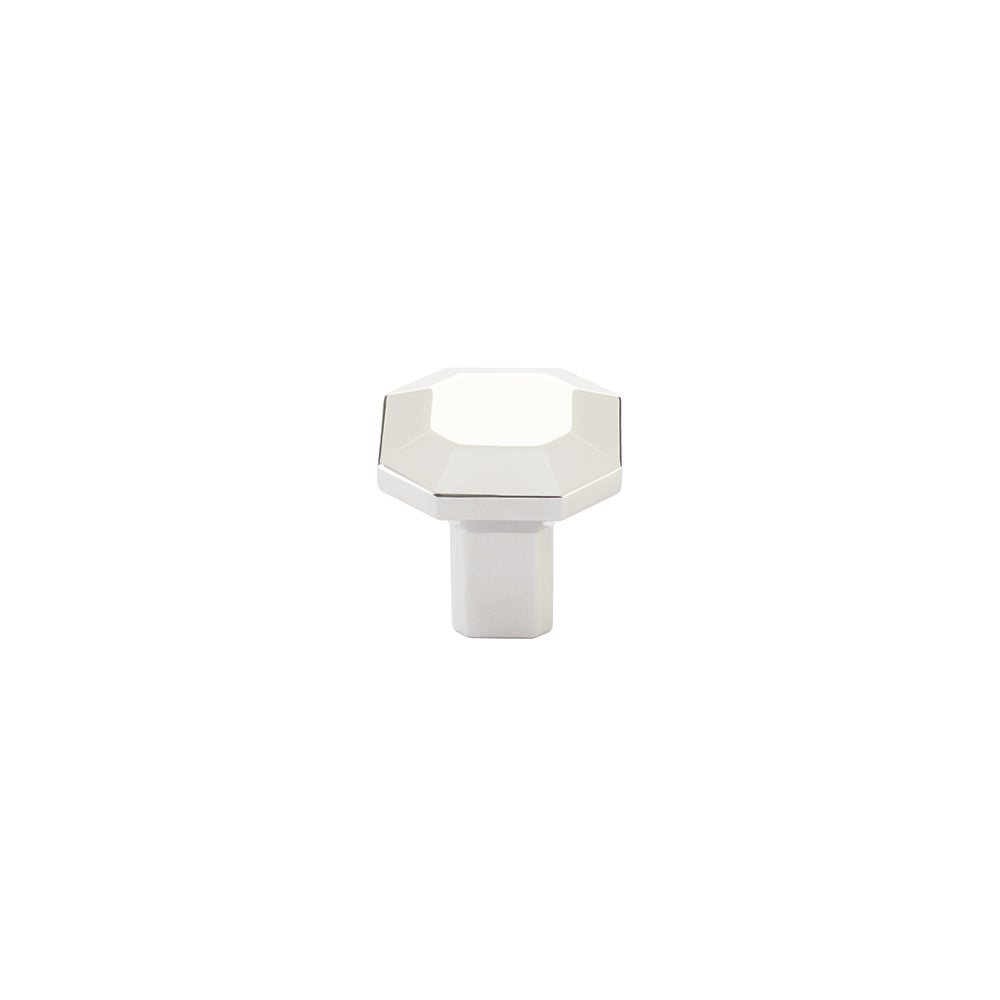 Emtek Square 1-1/4" Cabinet Knob in Polished Nickel Lifetime